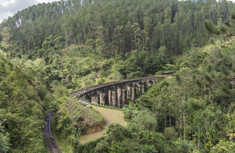 Ella
Nine Arches Bridge også kalt Bridge in the Sky, er en viaduktbro på Sri Lanka. Det er et av de beste eksemplene på jernbanebygging fra kolonitiden i landet. Det ligger i Demodara, mellom Ella og Demodara jernbanestasjoner.
Keywords: Ella;Sri Lanka;Ceylon;Asia
